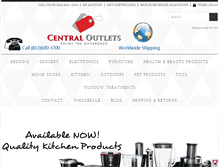 Tablet Screenshot of centraloutlets.com